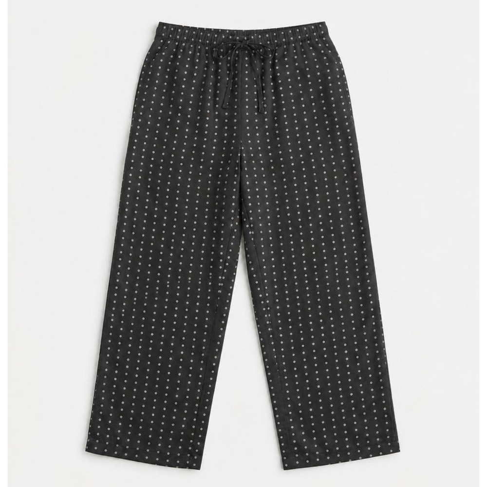 Women's Gilligan & O'Malley Black Polka Dot Pajama Pants Sleepwear Y2K SZ XL - Picture 6 of 7